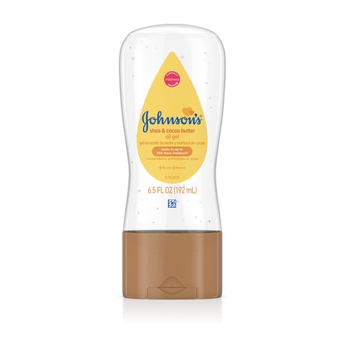 JOHNSON'S® shea cocoa butter baby oil gel front