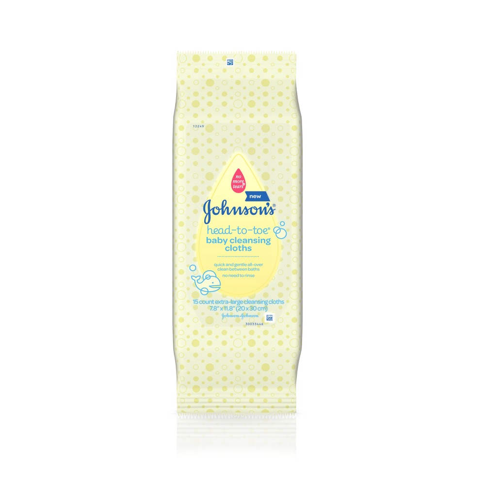 Johnson's® Head-To-Toe® Cleansing Cloths