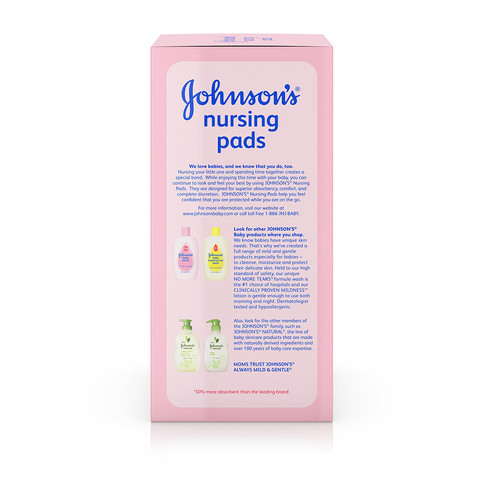 JOHNSON'S® nursing pads ingredients
