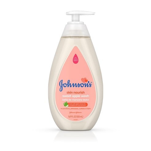 Johnson's® Skin Nourish Sweet Apple wash bottle