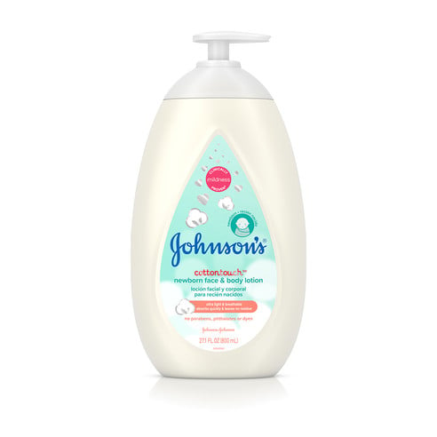 Johnson's® CottonTouch™ Newborn Face & Body Lotion bottle