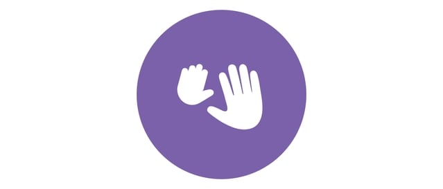 Soothing massage hands icon