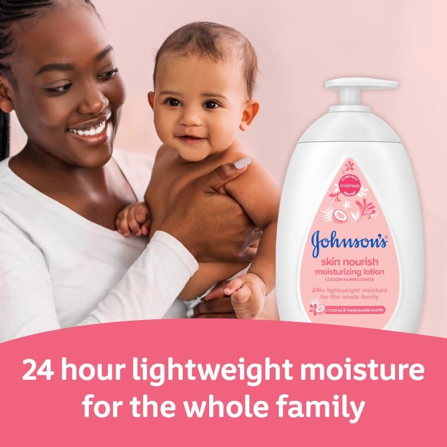 johnson's baby lotion: a gentle and nourishing lotion for babies. keeps their delicate skin soft and moisturized