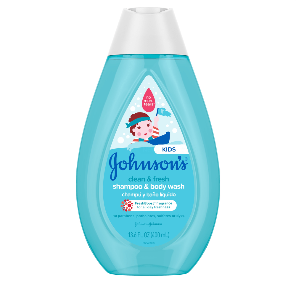 Champú y jabón líquido para el cuerpo Johnson's® Clean & Fresh para niños