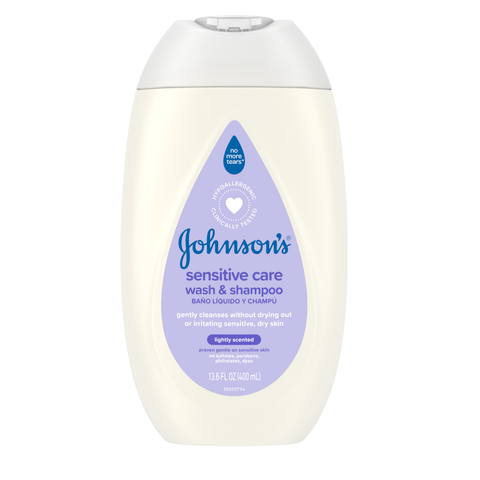 Johnson's CottonTouch Newborn Baby Shampoo and Body Wash Soap, 13.6 oz